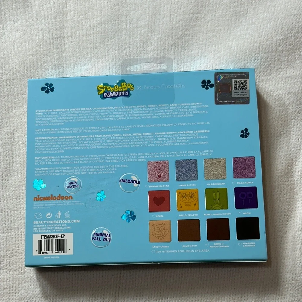 SpongeBob Bikini Bottom Shadow Palette